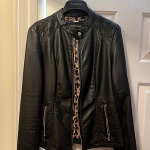 Black leather jacket